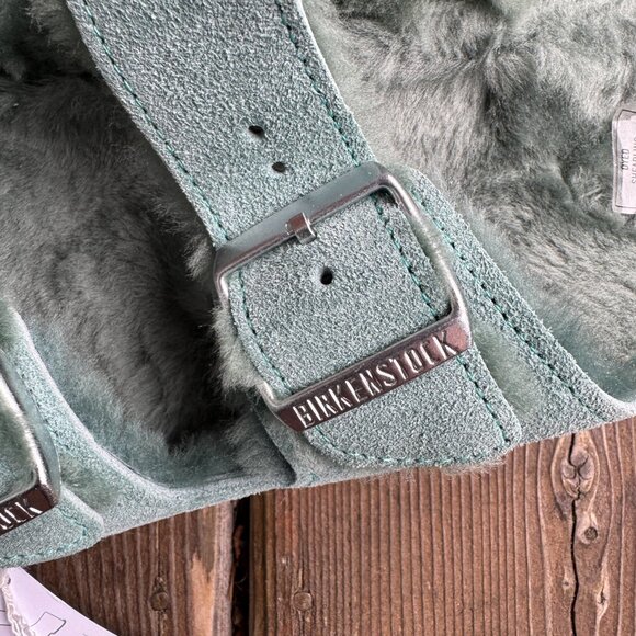 NWT Birkenstock Arizona Genuine Shearling Lined Slide Sandal in Women's 42/US11 - Picture 5 of 12